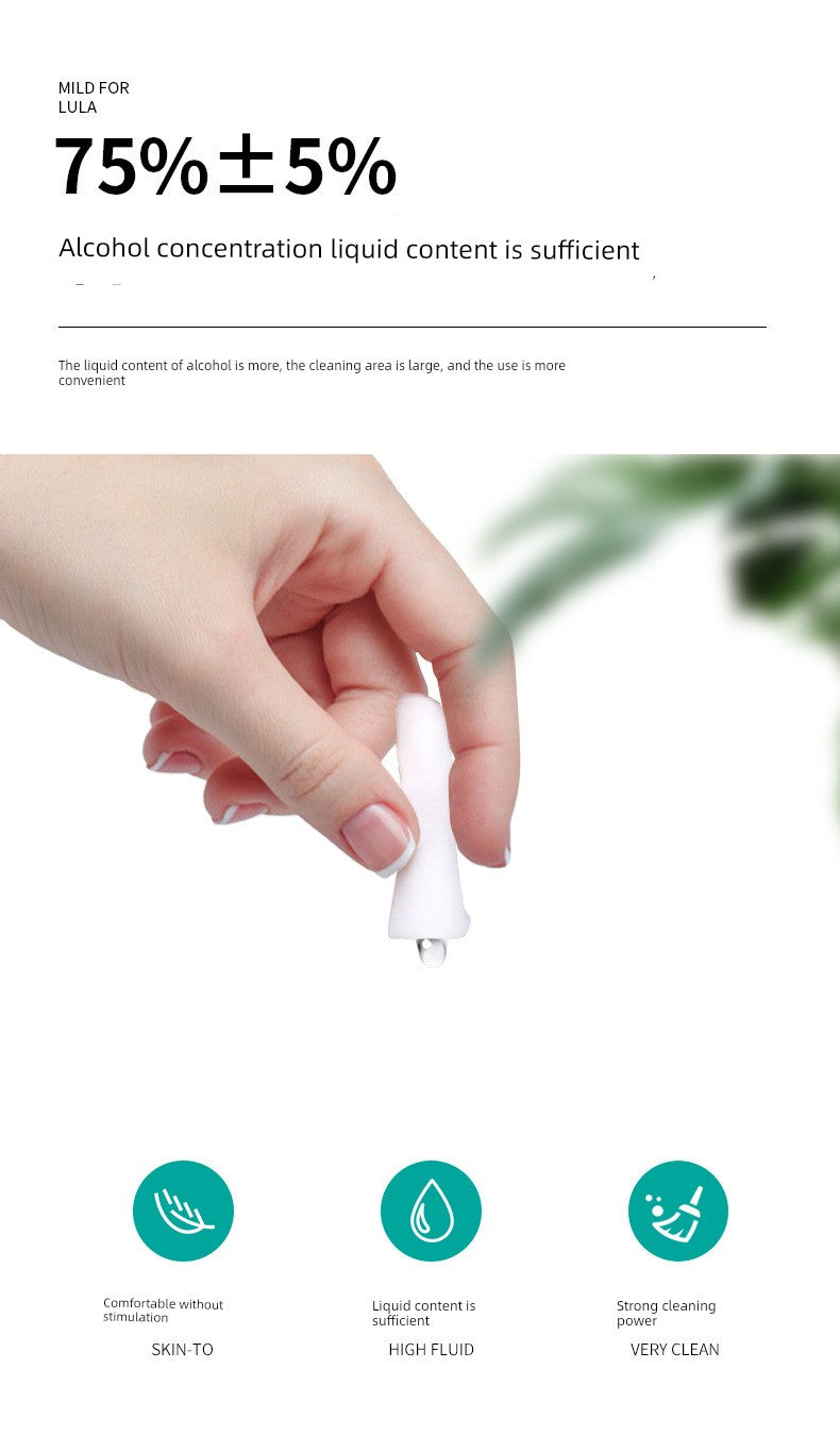 75% Concentration Disposable Alcohol Pad Large Portable Ear Studs Mobile Phone Disinfection Cotton Sheets Wipes Tableware Bowl Chopsticks Sterilization