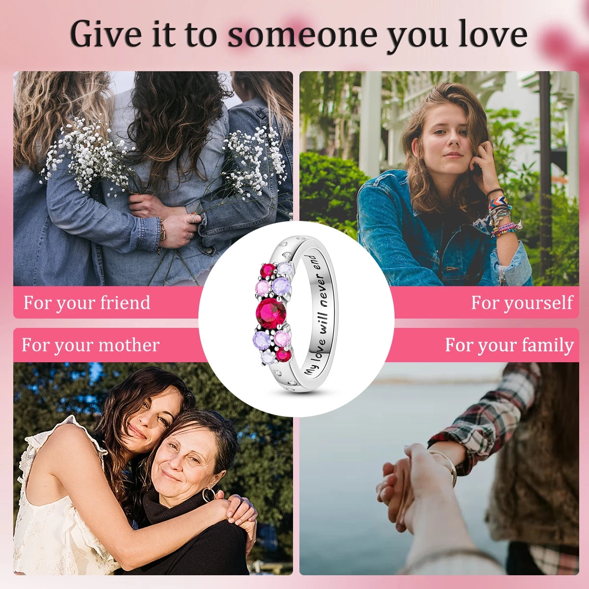 925 Silver Ring Firefly Heat Sar Original Finger Ring  For Woman Jewelry Anniversary Gift
